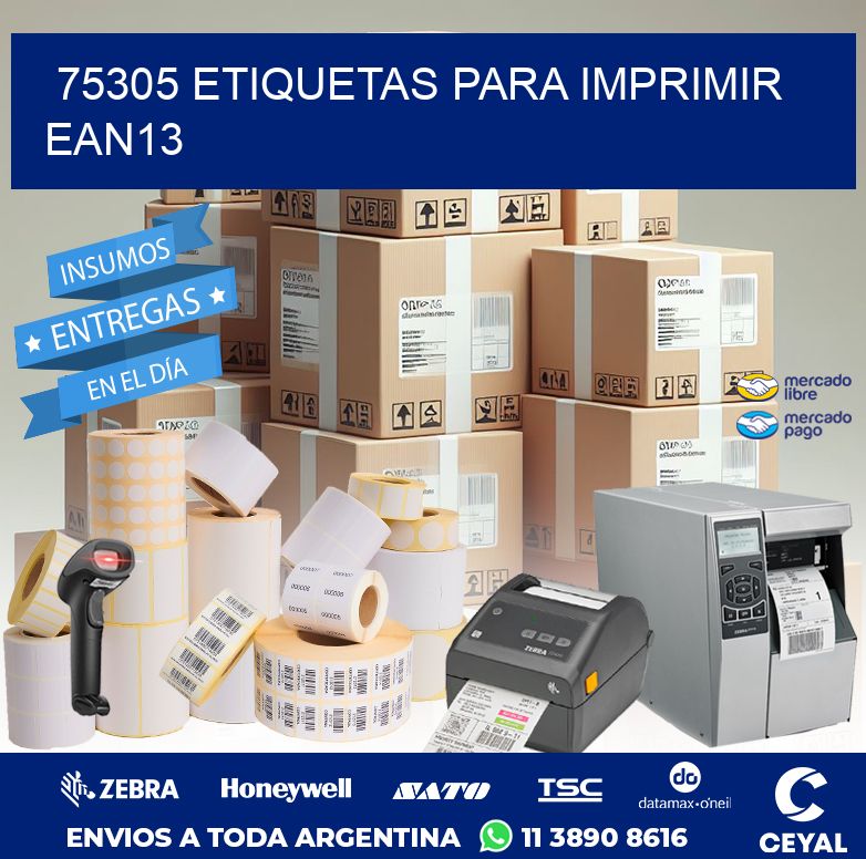 75305 ETIQUETAS PARA IMPRIMIR EAN13