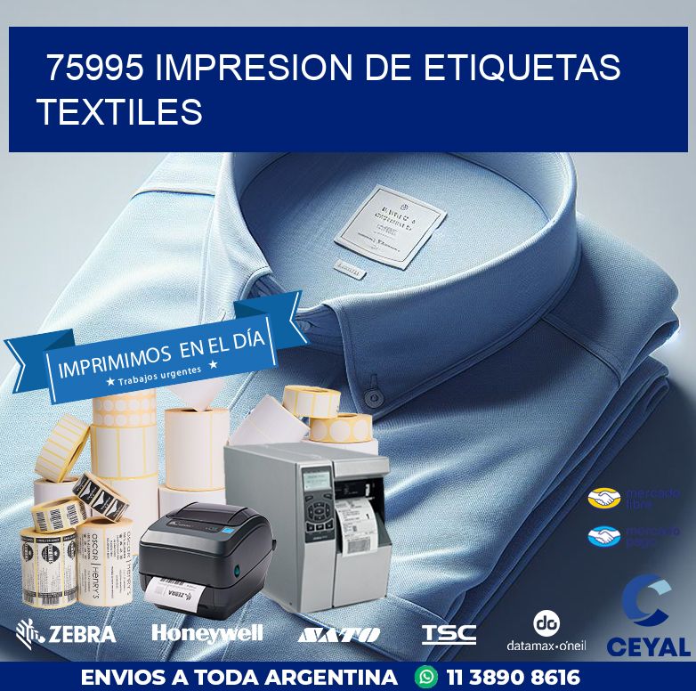 75995 IMPRESION DE ETIQUETAS TEXTILES