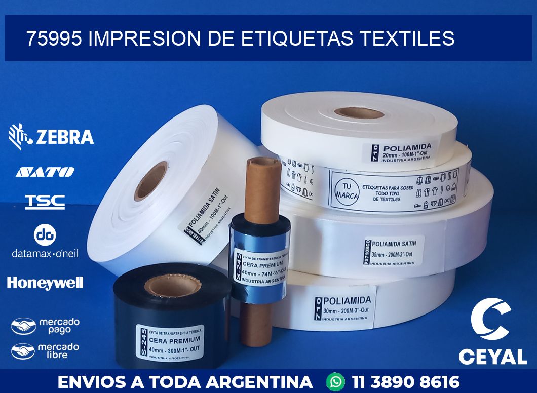75995 IMPRESION DE ETIQUETAS TEXTILES