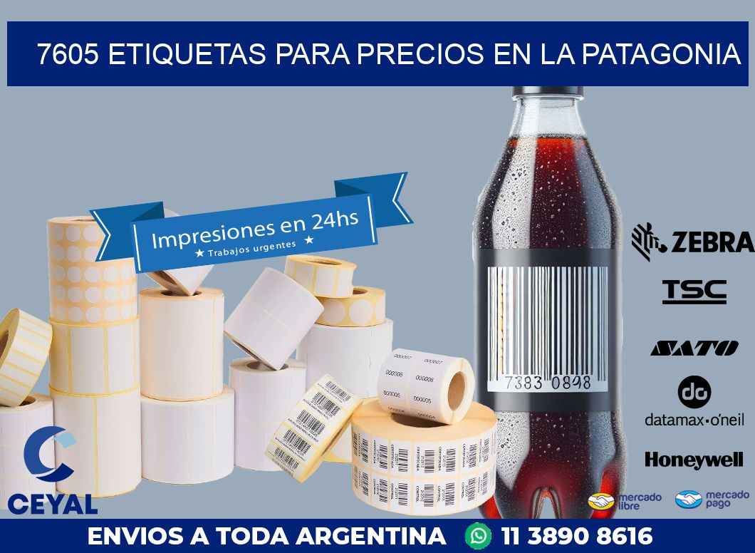7605 ETIQUETAS PARA PRECIOS EN LA PATAGONIA