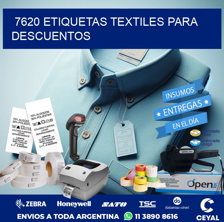 7620 ETIQUETAS TEXTILES PARA DESCUENTOS