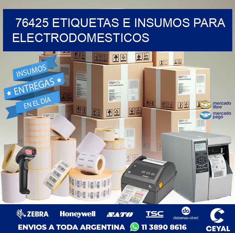 76425 ETIQUETAS E INSUMOS PARA ELECTRODOMESTICOS