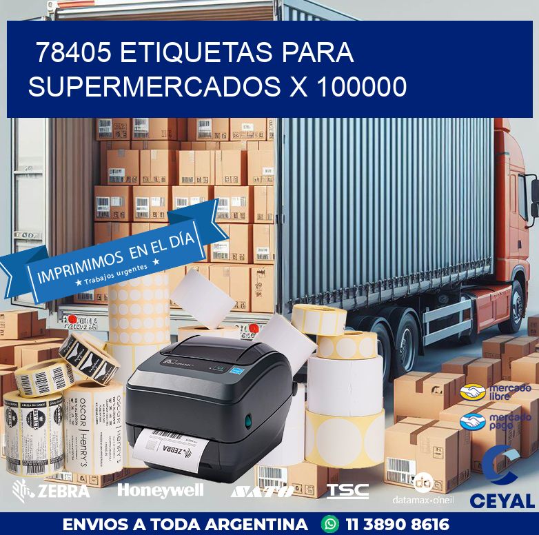 78405 ETIQUETAS PARA SUPERMERCADOS X 100000