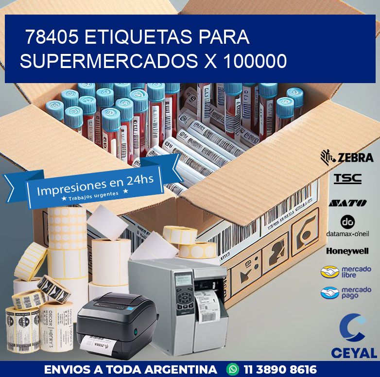 78405 ETIQUETAS PARA SUPERMERCADOS X 100000