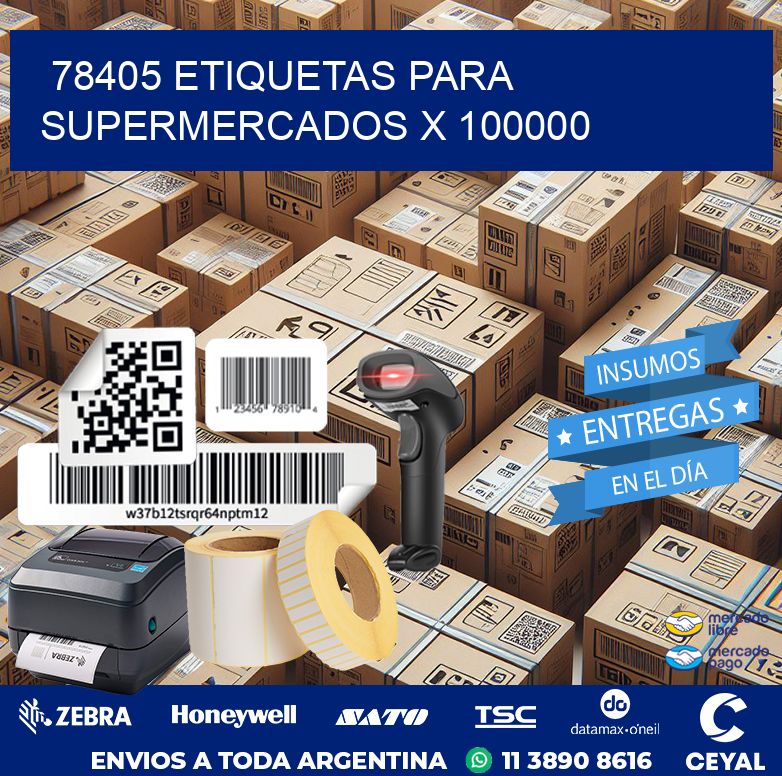 78405 ETIQUETAS PARA SUPERMERCADOS X 100000