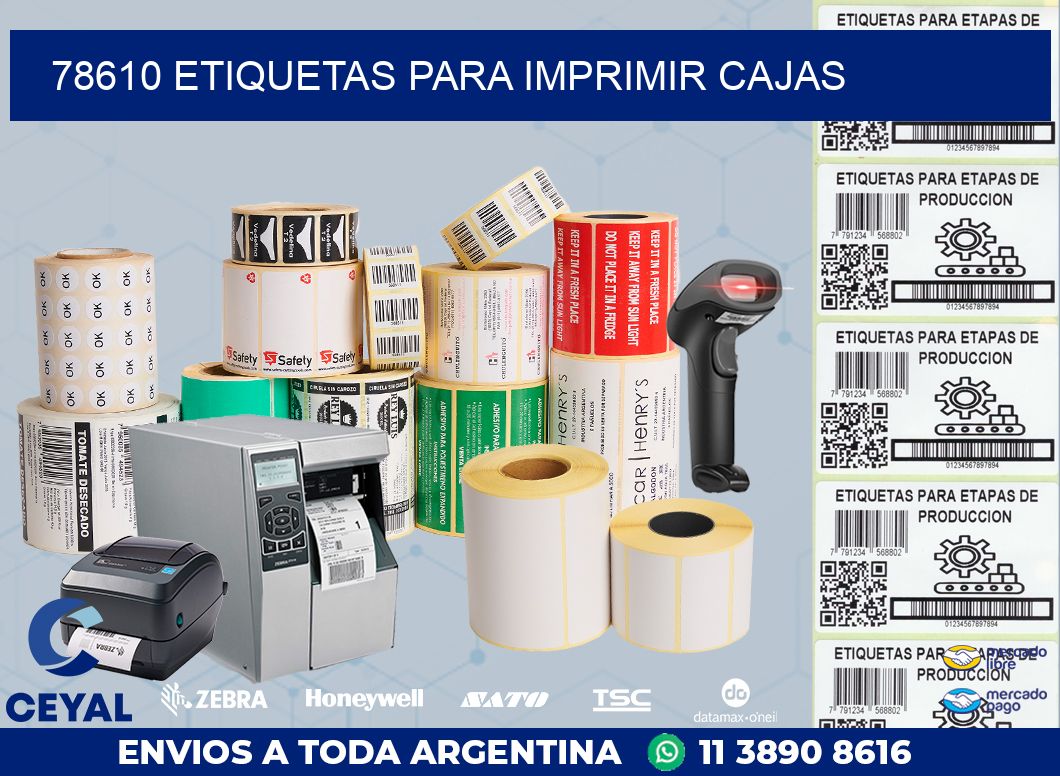 78610 ETIQUETAS PARA IMPRIMIR CAJAS
