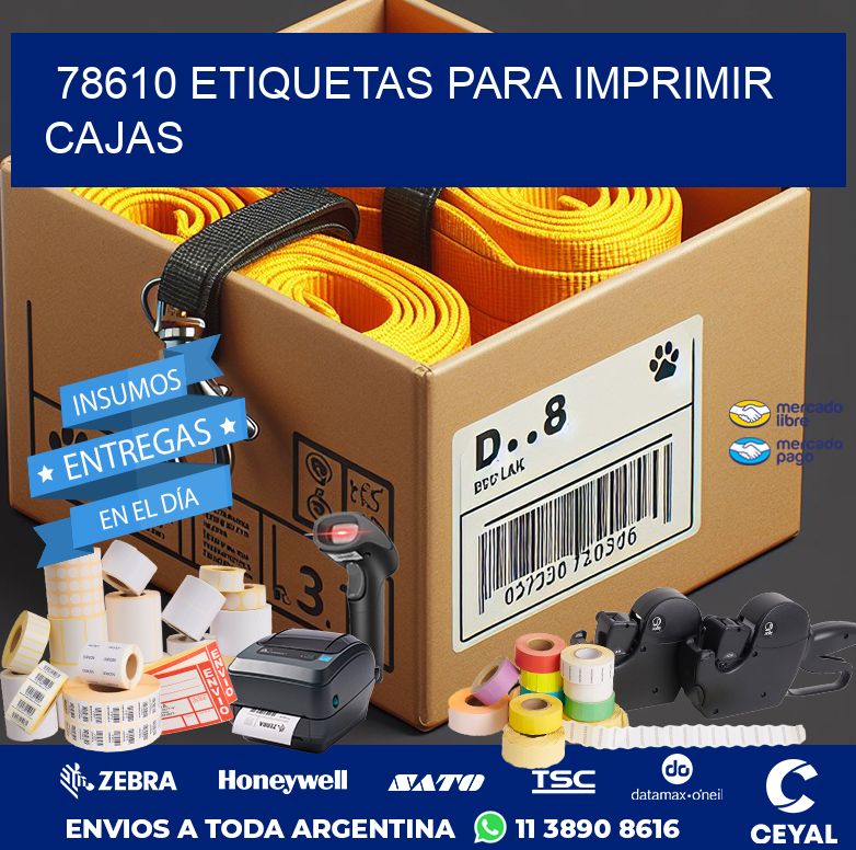 78610 ETIQUETAS PARA IMPRIMIR CAJAS