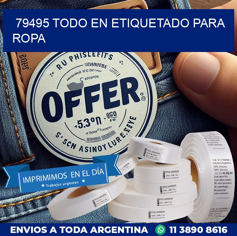 79495 TODO EN ETIQUETADO PARA ROPA