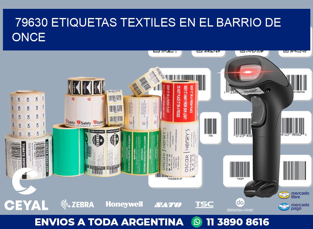 79630 ETIQUETAS TEXTILES EN EL BARRIO DE ONCE