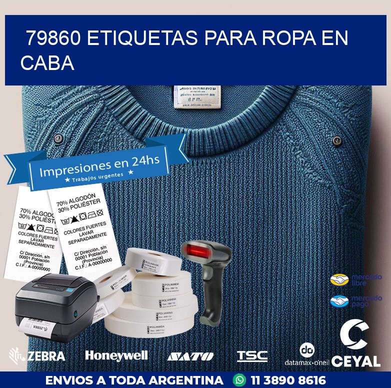 79860 ETIQUETAS PARA ROPA EN CABA