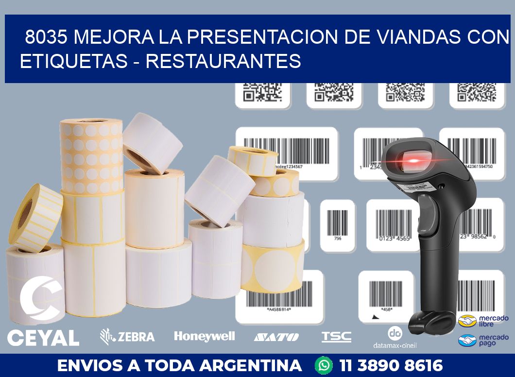8035 MEJORA LA PRESENTACION DE VIANDAS CON ETIQUETAS - RESTAURANTES
