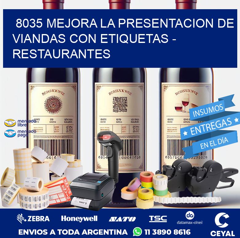 8035 MEJORA LA PRESENTACION DE VIANDAS CON ETIQUETAS - RESTAURANTES