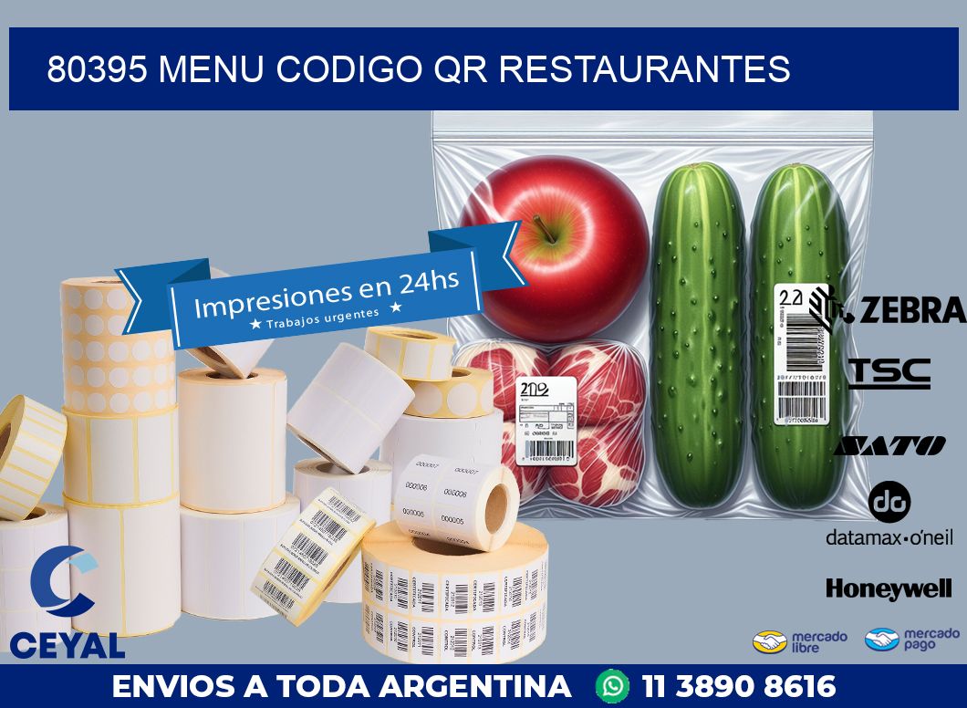 80395 MENU CODIGO QR RESTAURANTES