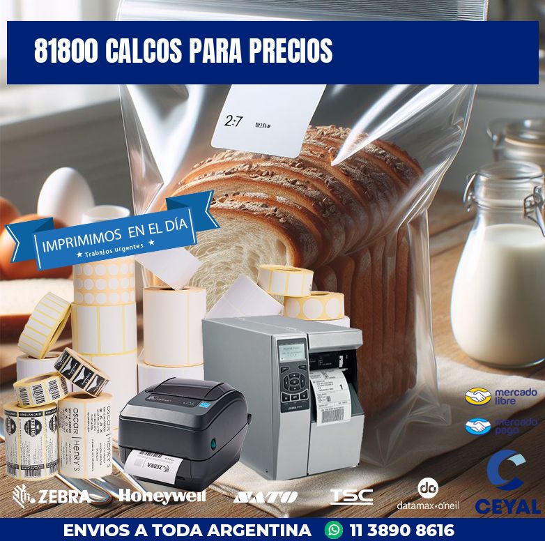 81800 CALCOS PARA PRECIOS