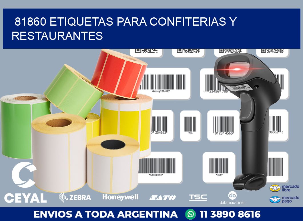 81860 ETIQUETAS PARA CONFITERIAS Y RESTAURANTES