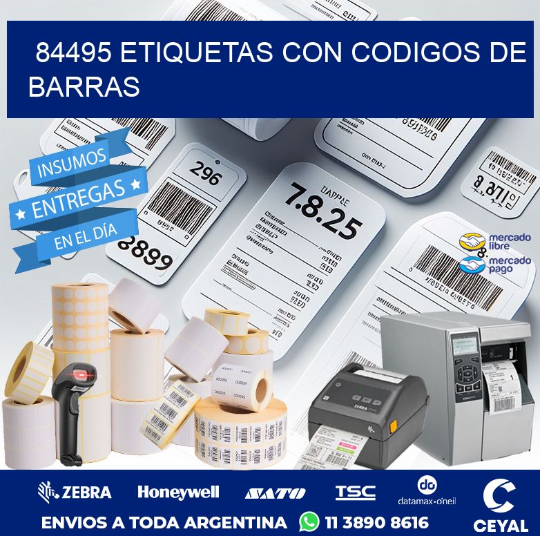 84495 ETIQUETAS CON CODIGOS DE BARRAS