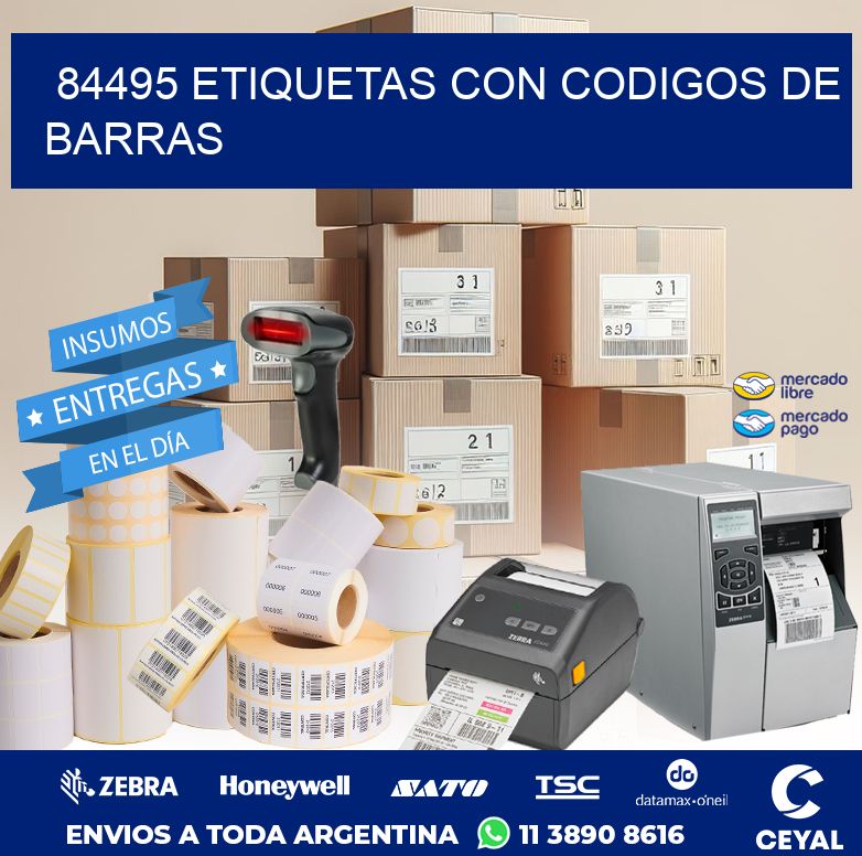 84495 ETIQUETAS CON CODIGOS DE BARRAS