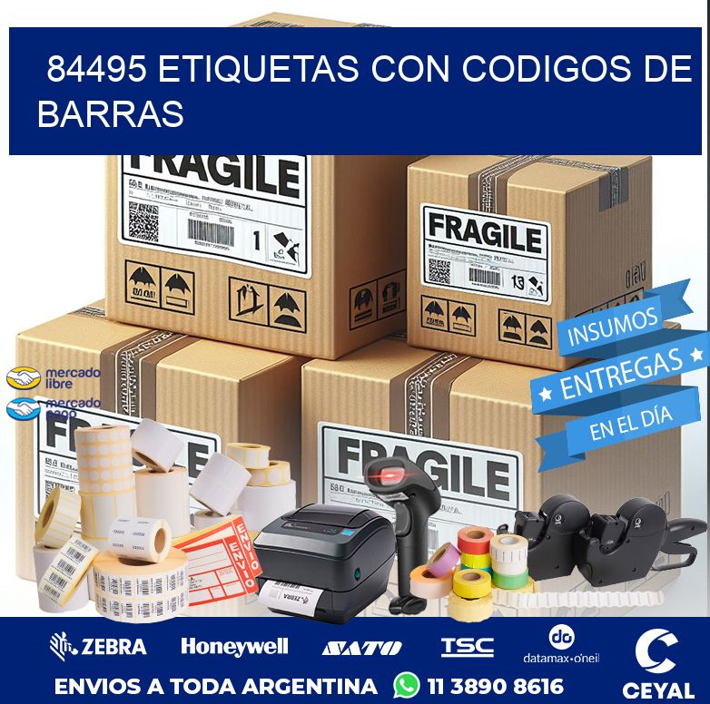 84495 ETIQUETAS CON CODIGOS DE BARRAS