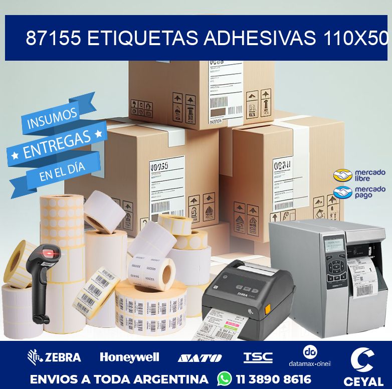 87155 ETIQUETAS ADHESIVAS 110X50