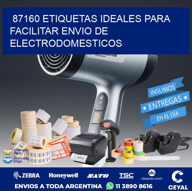 87160 ETIQUETAS IDEALES PARA FACILITAR ENVIO DE ELECTRODOMESTICOS