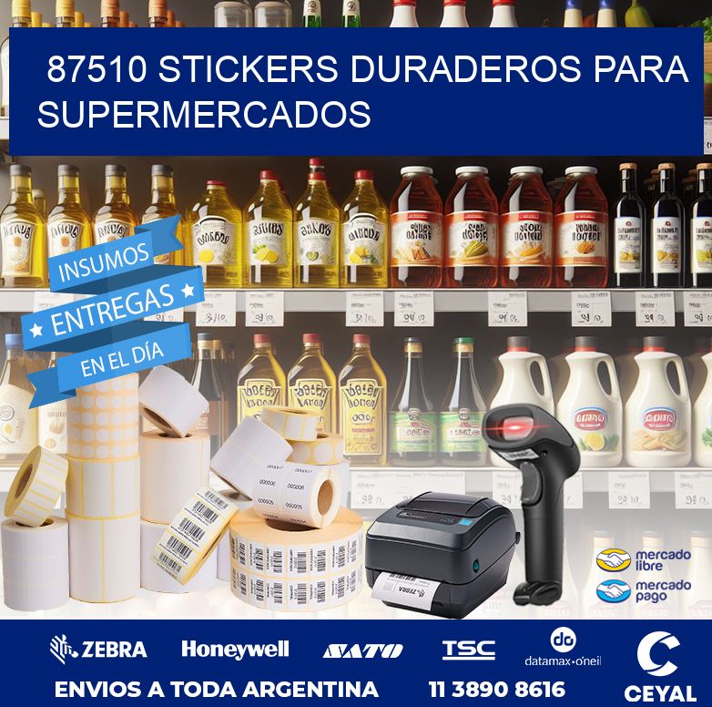 87510 STICKERS DURADEROS PARA SUPERMERCADOS