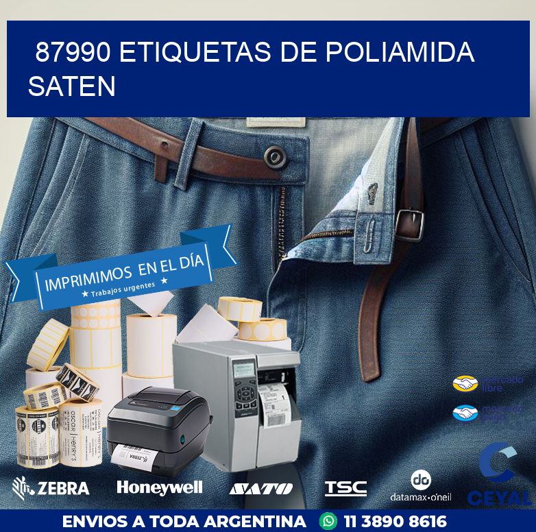 87990 ETIQUETAS DE POLIAMIDA SATEN