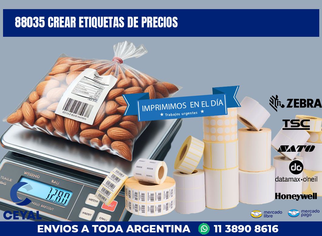 88035 CREAR ETIQUETAS DE PRECIOS