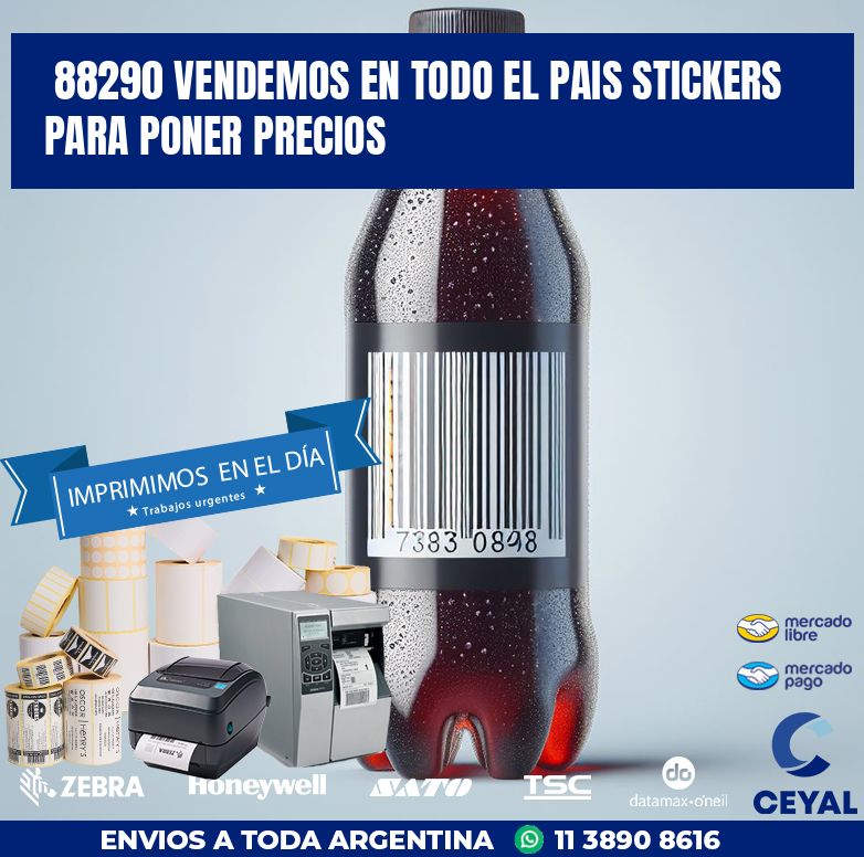 88290 VENDEMOS EN TODO EL PAIS STICKERS PARA PONER PRECIOS