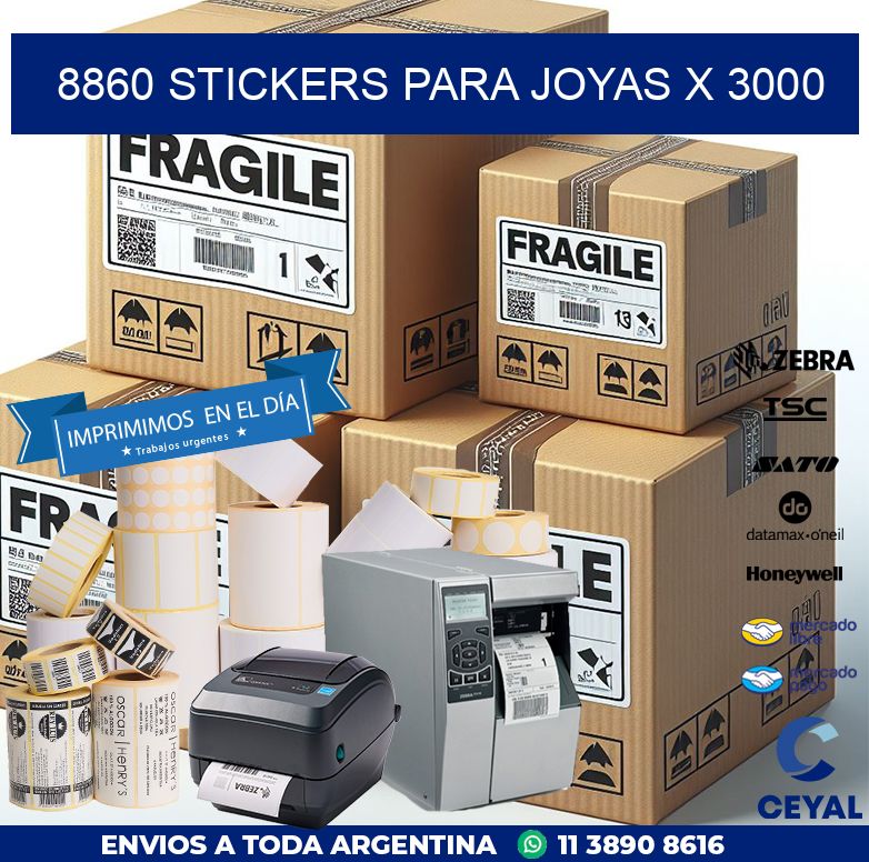 8860 STICKERS PARA JOYAS X 3000