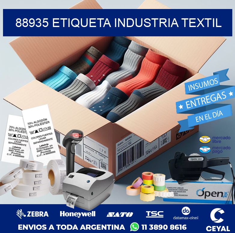 88935 ETIQUETA INDUSTRIA TEXTIL