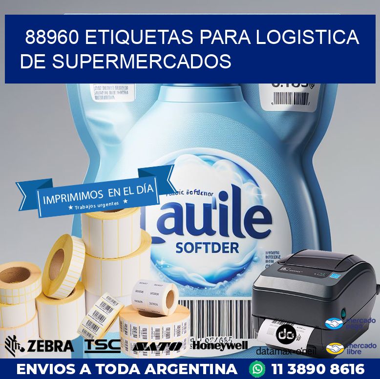 88960 ETIQUETAS PARA LOGISTICA DE SUPERMERCADOS