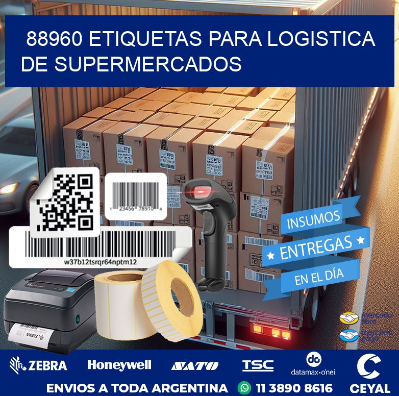 88960 ETIQUETAS PARA LOGISTICA DE SUPERMERCADOS