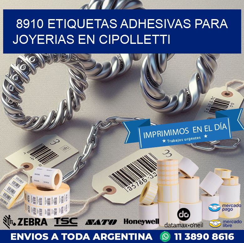 8910 ETIQUETAS ADHESIVAS PARA JOYERIAS EN CIPOLLETTI