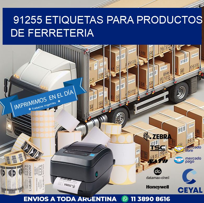 91255 ETIQUETAS PARA PRODUCTOS DE FERRETERIA