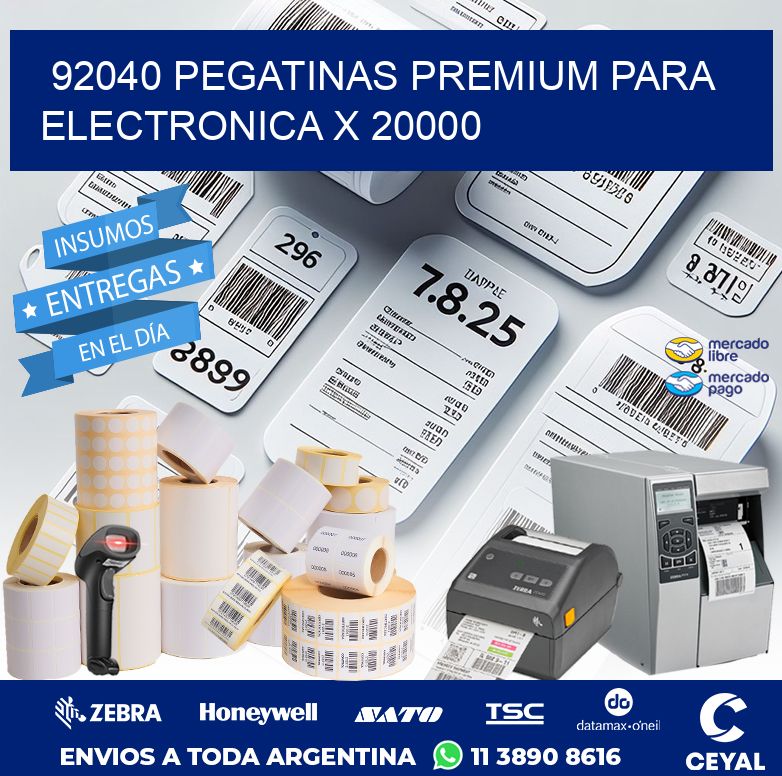 92040 PEGATINAS PREMIUM PARA ELECTRONICA X 20000