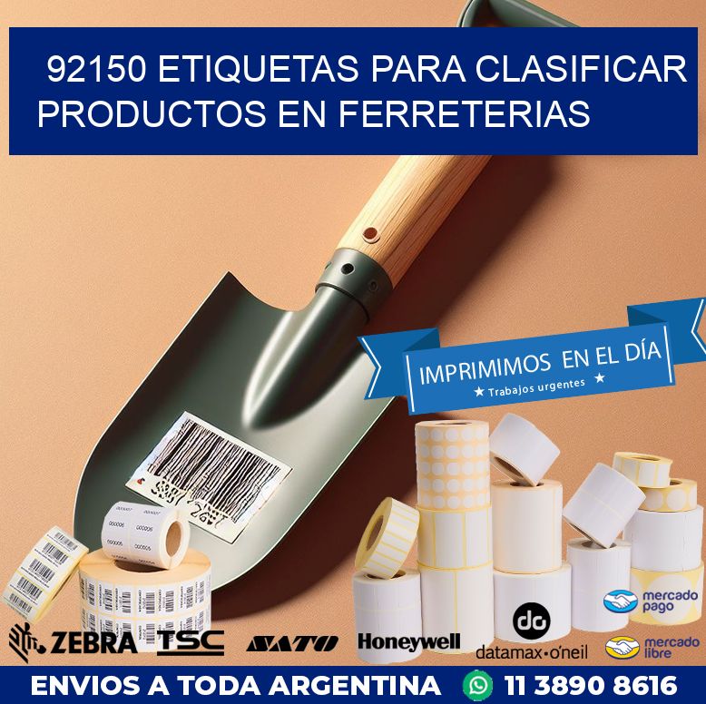 92150 ETIQUETAS PARA CLASIFICAR PRODUCTOS EN FERRETERIAS