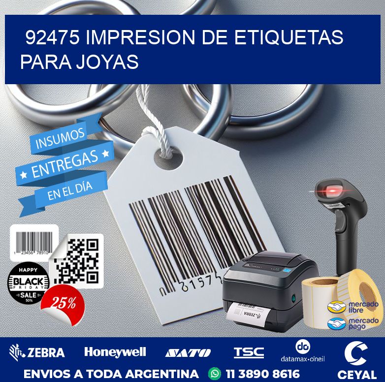 92475 IMPRESION DE ETIQUETAS PARA JOYAS