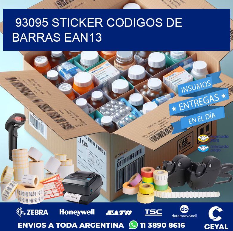 93095 STICKER CODIGOS DE BARRAS EAN13