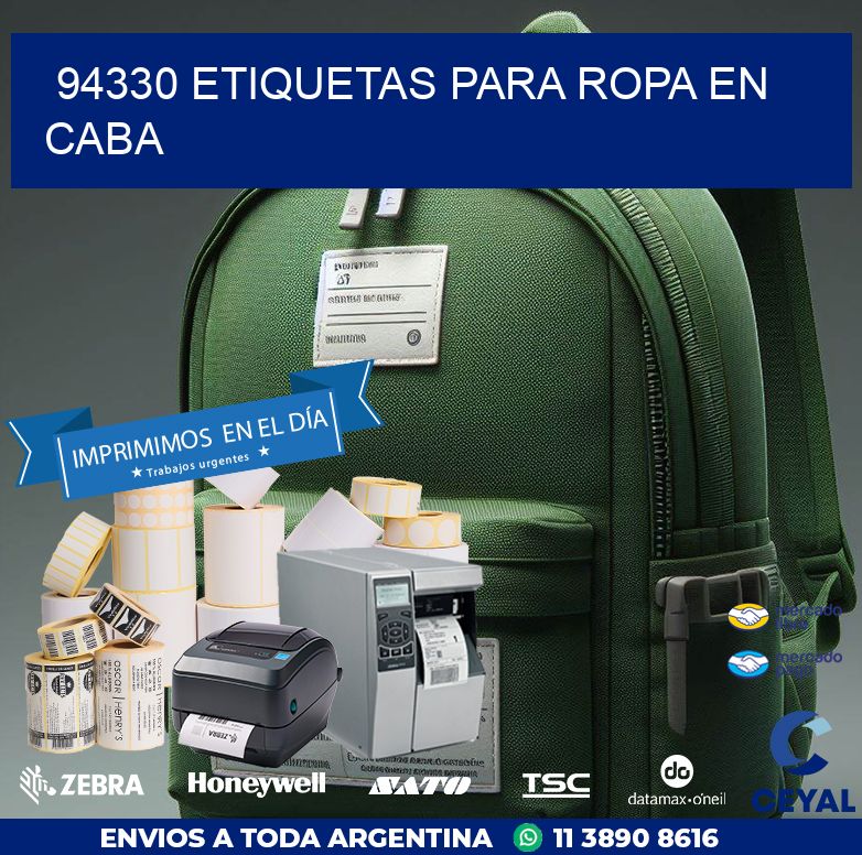 94330 ETIQUETAS PARA ROPA EN CABA