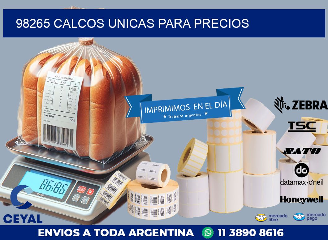 98265 CALCOS UNICAS PARA PRECIOS