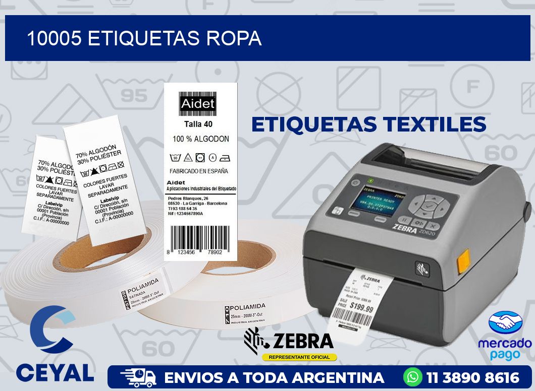 10005 ETIQUETAS ROPA