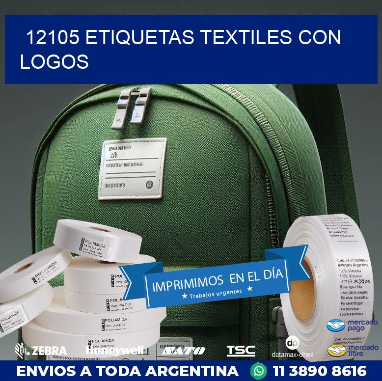 12105 ETIQUETAS TEXTILES CON LOGOS