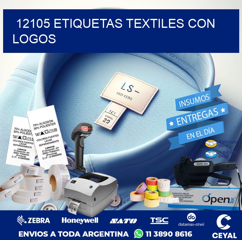 12105 ETIQUETAS TEXTILES CON LOGOS