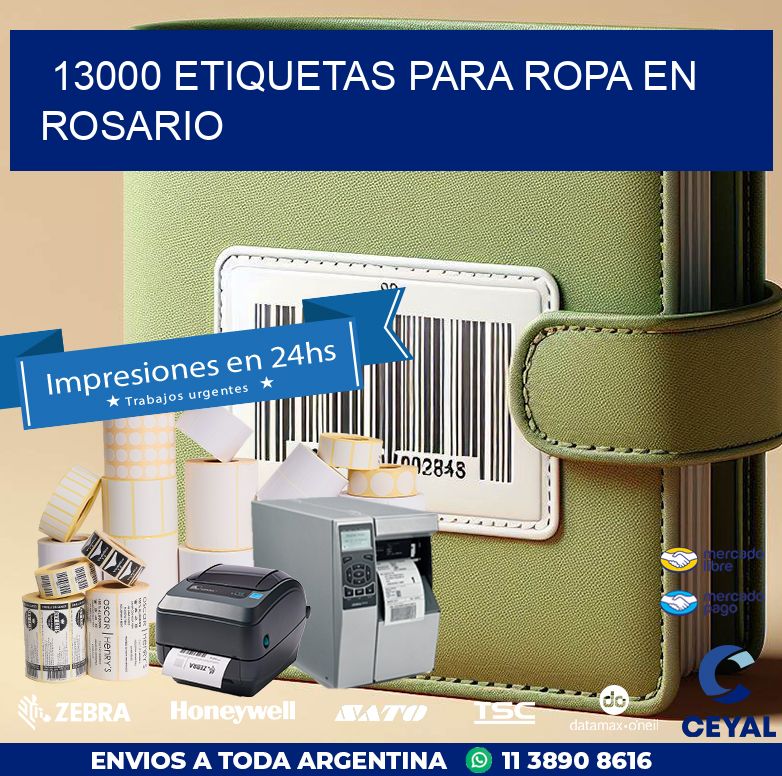 13000 ETIQUETAS PARA ROPA EN ROSARIO