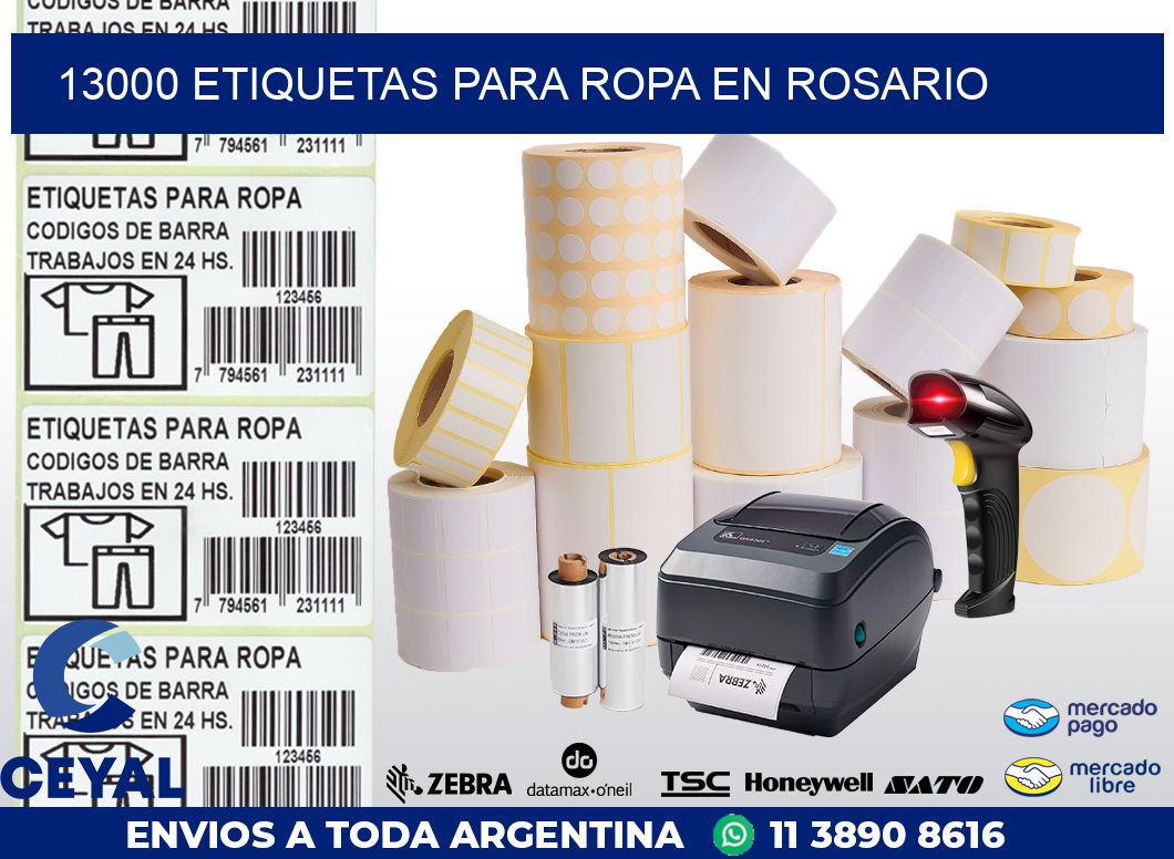 13000 ETIQUETAS PARA ROPA EN ROSARIO