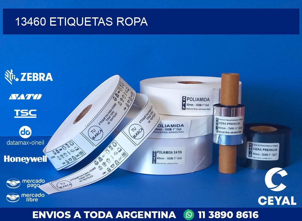 13460 ETIQUETAS ROPA
