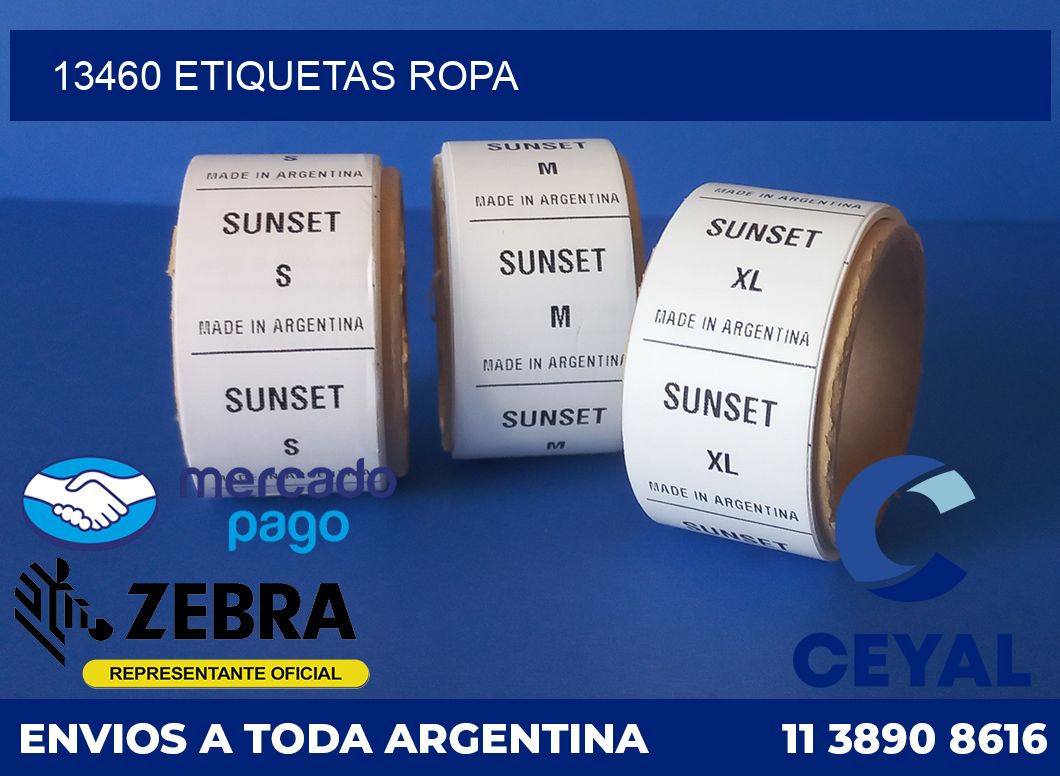 13460 ETIQUETAS ROPA