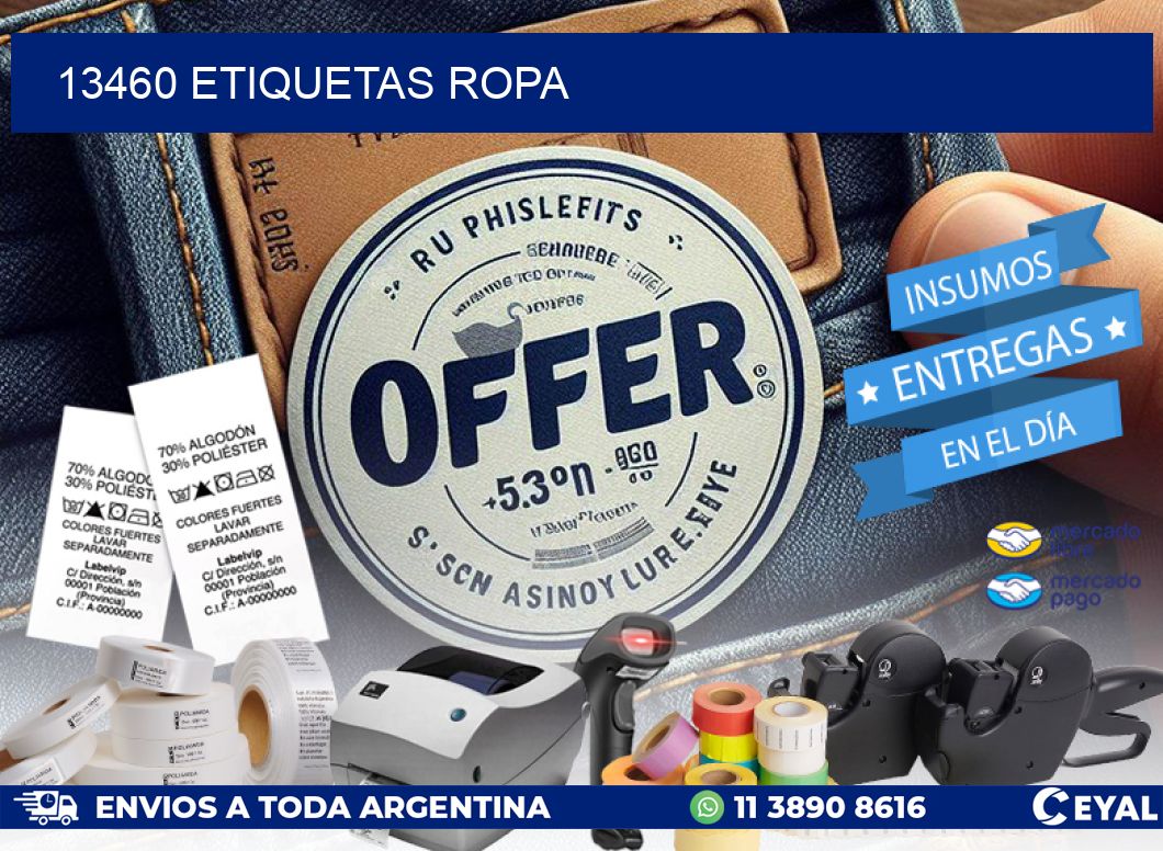 13460 ETIQUETAS ROPA