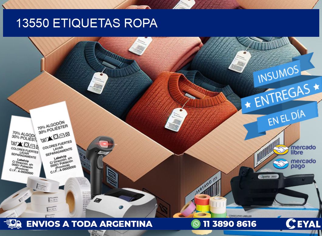 13550 ETIQUETAS ROPA
