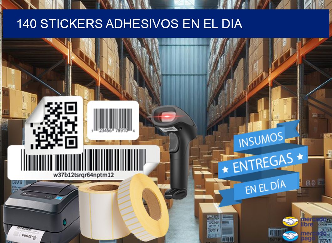 140 stickers adhesivos en el dia